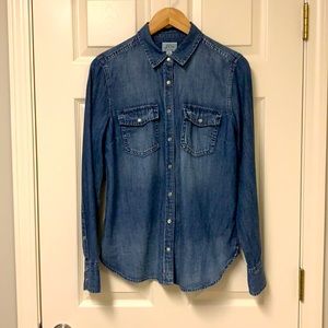 J. Crew denim blouse excellent condition SIZE 8